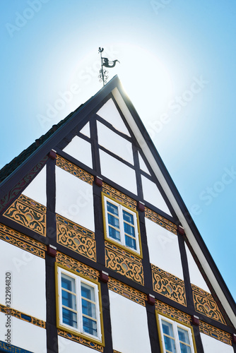 Fachwerkhäuser in Lemgo, Ostwestfalen, Lippe