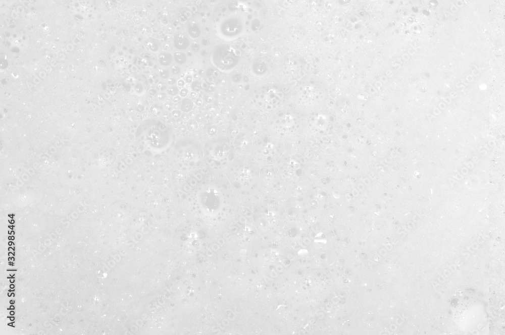 White foam background
