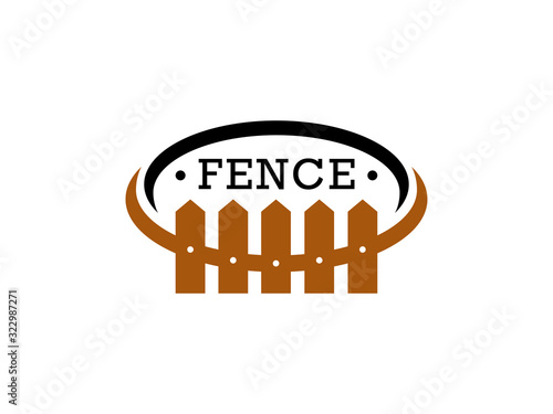 Fence logo template design, icon, symbol