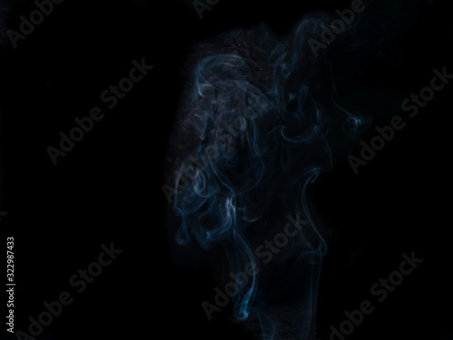 Fototapeta Naklejka Na Ścianę i Meble -  smoke texture on black background