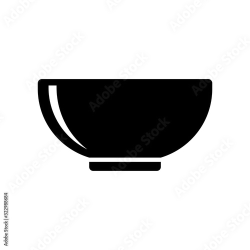 bowl - kitchen utensils - food icon vector design template