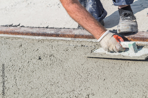 Heavy work for a construction worker on the site.