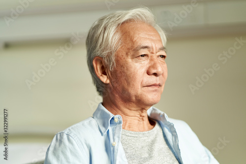 Bilde på lerret portrait of senior asian man