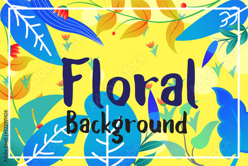 Background Nature Floral design for cosmetics, perfume, beauty care products. Can be used as greeting card, wedding invitation