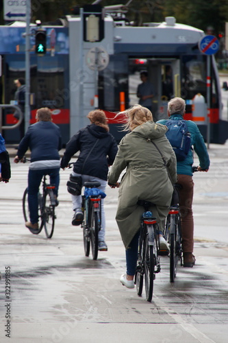 Biking in an urban environment