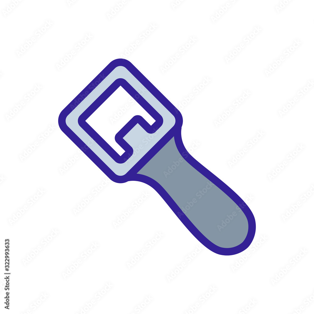 Bottle opener Icon vector. Thin line sign. Isolated contour symbol illustration Bottle opener Icon vector. Thin line sign. Isolated contour symbol illustration