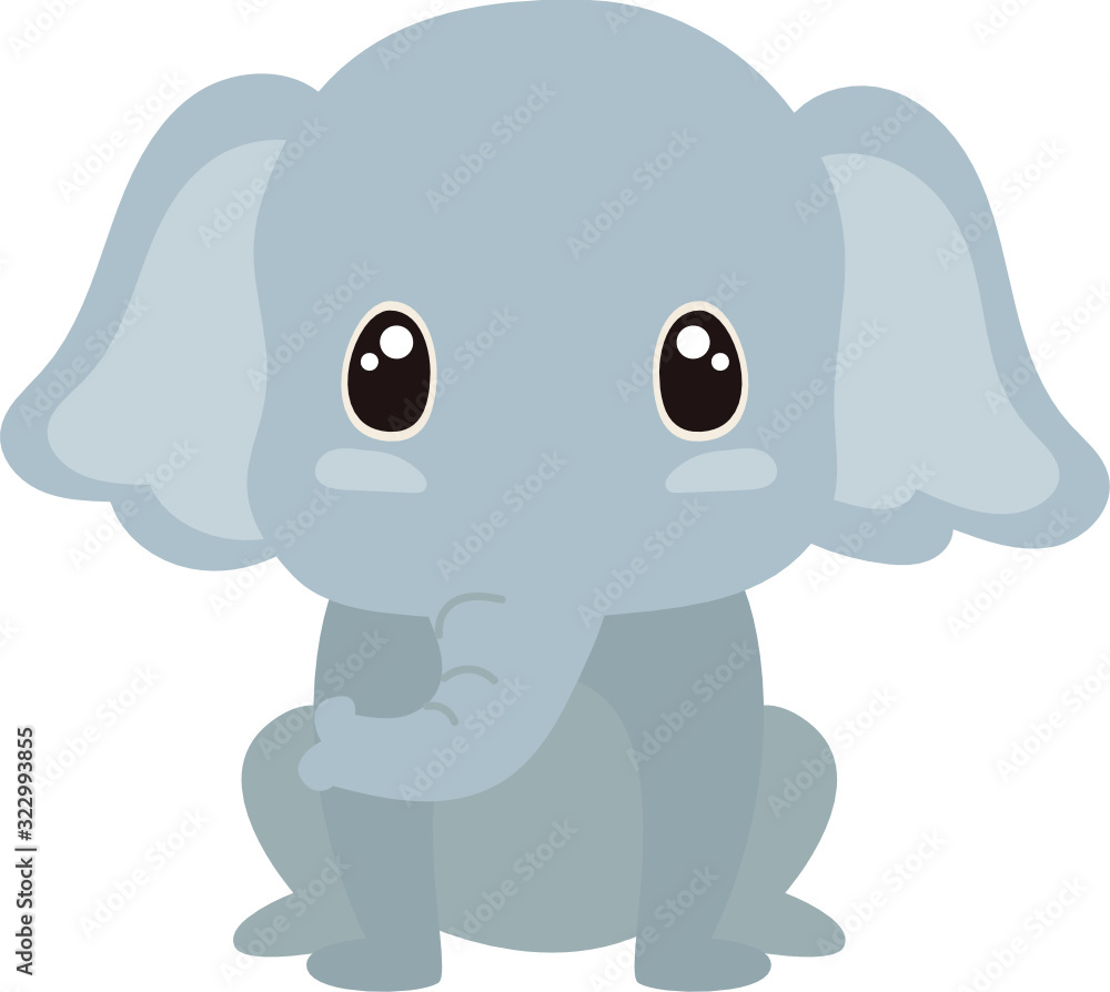 Obraz premium Elephant sitting