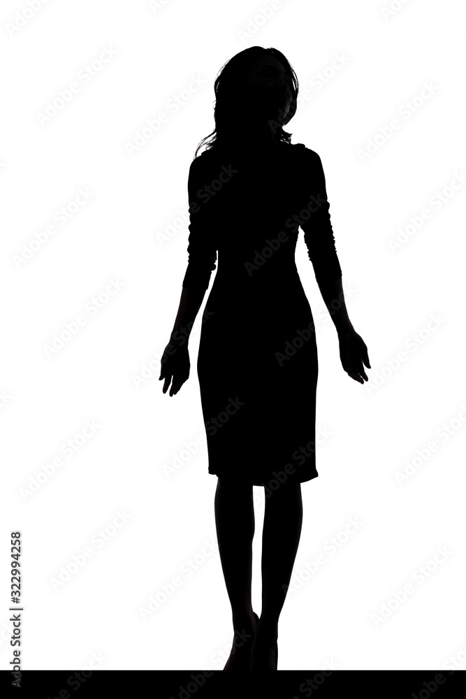 日本人女性のシルエッ 日本人女性のシルエッ