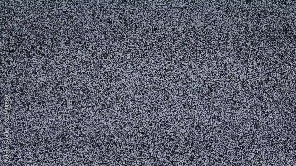 Static TV noise, seamless loop in UHD 4K
