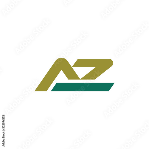 Initial letter az or za logo vector templates