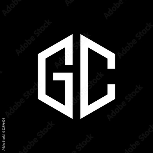 Fototapeta Naklejka Na Ścianę i Meble -  GC letter logo konsep icon template