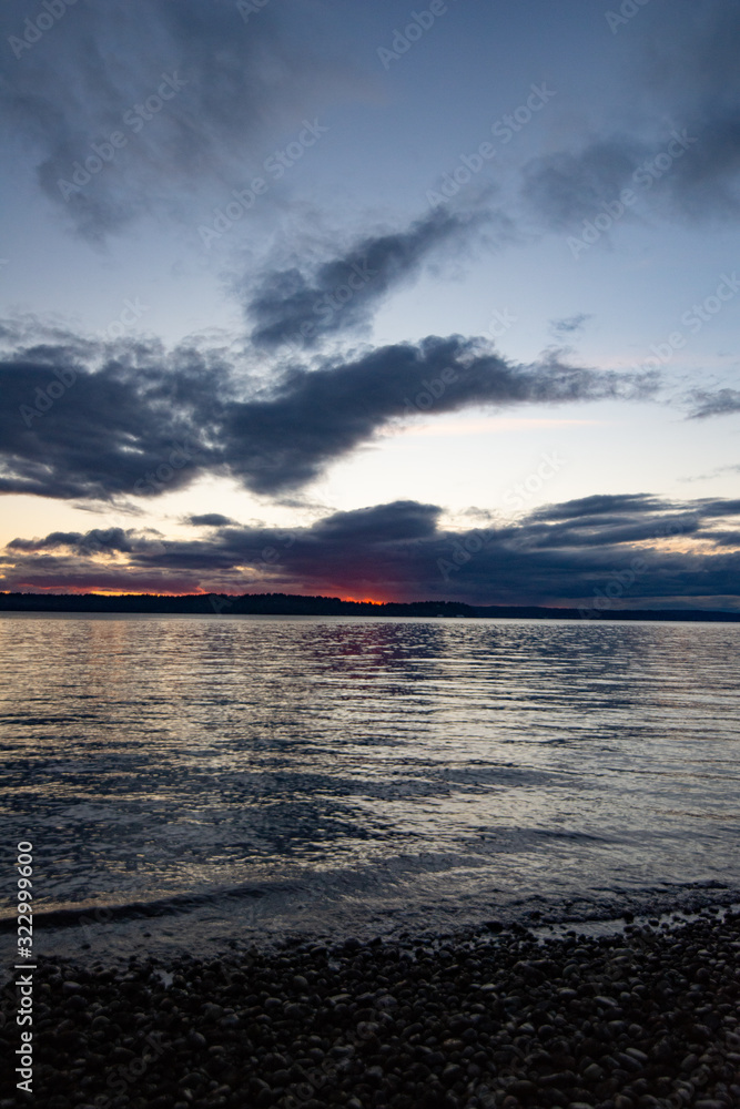 Obraz premium sunset over sea