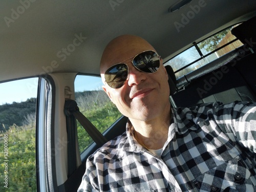 my selfie inside the car