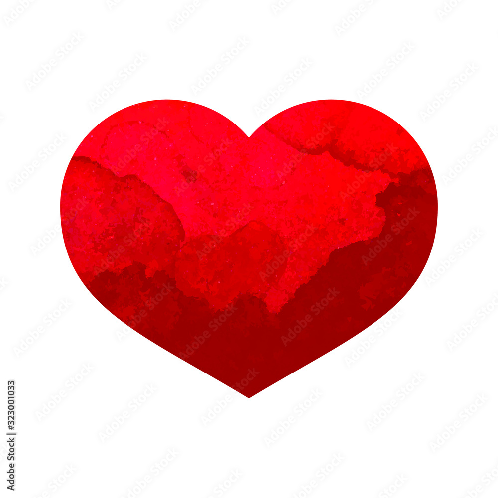 Red Heart.Vector icon