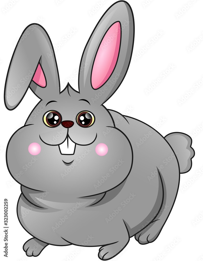 Cartoon happy rabbit Cartoon happy rabbit
