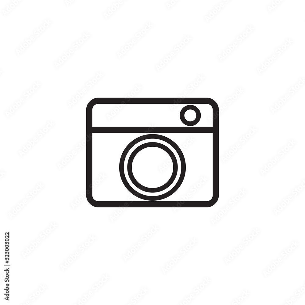 Camera icon vector design template Camera icon vector design template