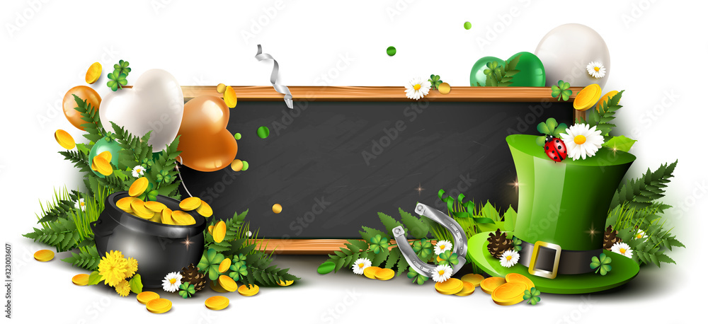 St. Patrick's Day header or banner