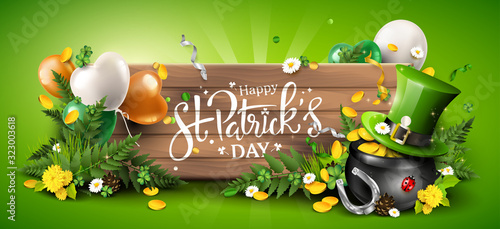 St. Patrick's Day header or banner
