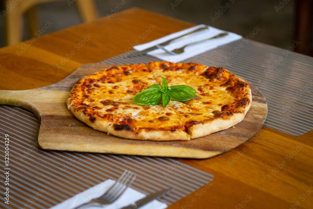 pizza with cheese Delicious fresh,Homemead