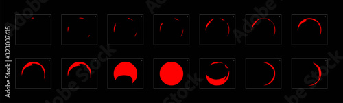 Shine fire bubble blast animation effect. frame by frame classic animation sprite sheet for game, cartoon, video, animation or motion