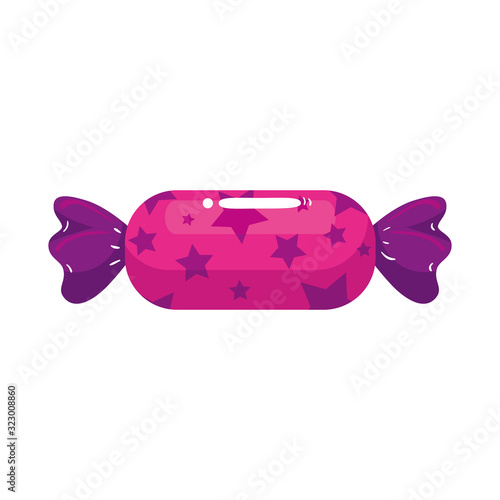 candy in wrap isolated icon vector illustration design