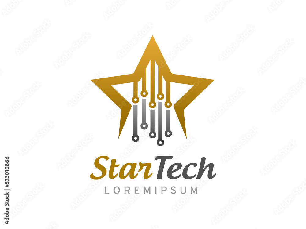 Star technology logo template design, icon, symbol Star technology logo template design, icon, symbol