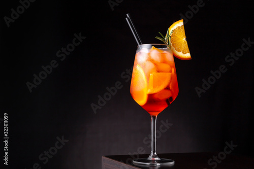 Icy Aperol spritz cocktail photo