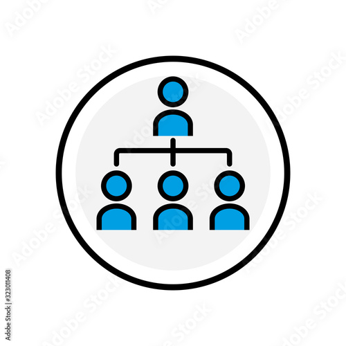 Subordination icon