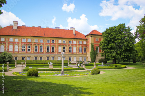 Lancut, Poland - May 12, 2014: Historically the residence of the Pilecki, Lubomirski and Potocki families