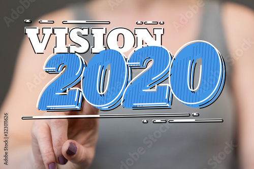 year 2020 business solution concept