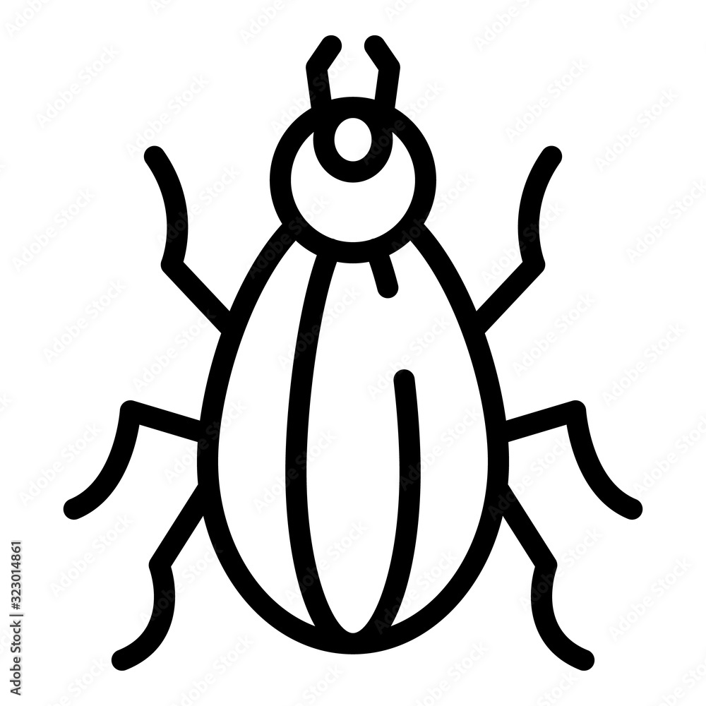 Field insect icon. Outline field insect vector icon for web design isolated on white background Field insect icon. Outline field insect vector icon for web design isolated on white background