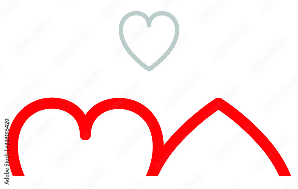 'MA' Typography in Vector Format 'MA' Typography in Vector Format