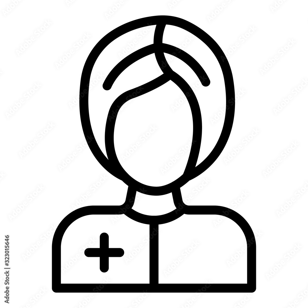 Phytotherapy woman icon. Outline phytotherapy woman vector icon for web design isolated on white background Phytotherapy woman icon. Outline phytotherapy woman vector icon for web design isolated on white background