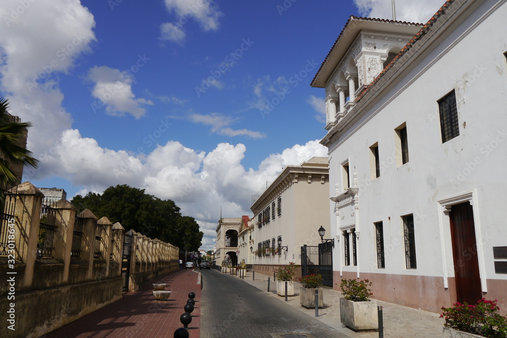 Straße Zona Colonial in Santo Domingo