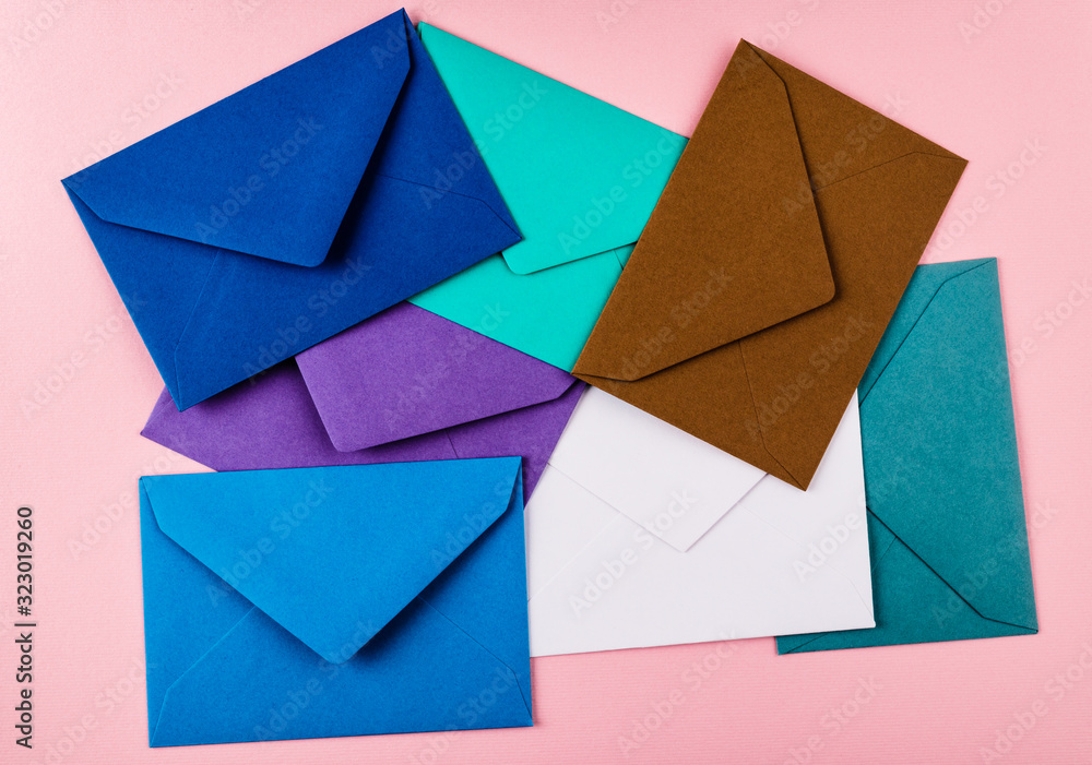 Envelopes on the table. Envelopes on the table.