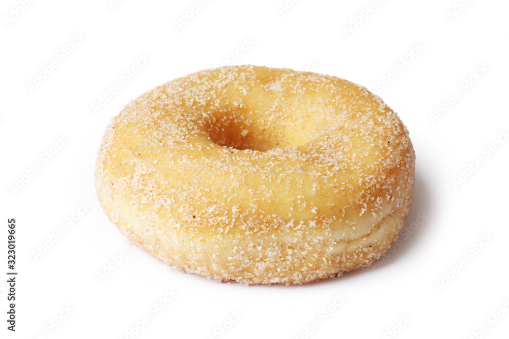 Sweet donuts with sugar icing isolated on a white background Sweet donuts with sugar icing isolated on a white background