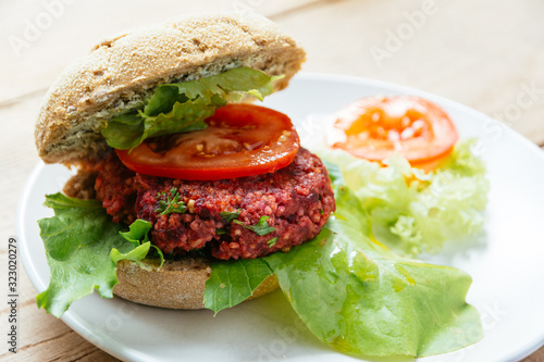 Beetroot Quinoa Burgers photo