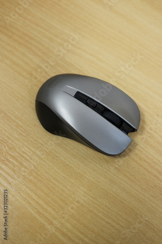 wireless mouse on office desk