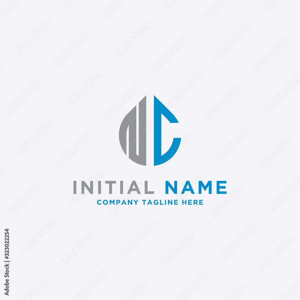 logo design inspiration for companies from the initial letters of the NC logo icon. -Vector logo design inspiration for companies from the initial letters of the NC logo icon. -Vector
