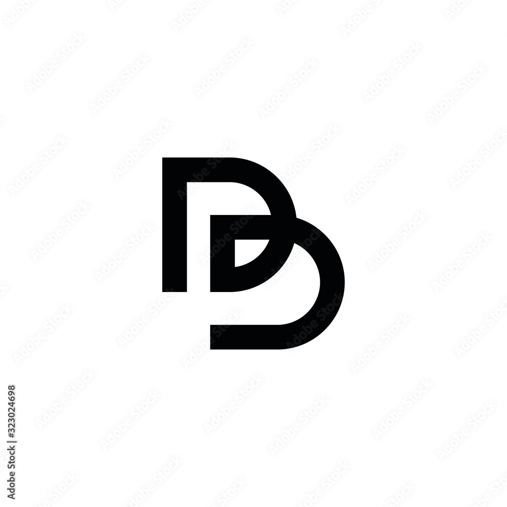 BD B D letter logo design vector BD B D letter logo design vector