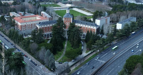 Universidad Complutense de Madrid from above photo