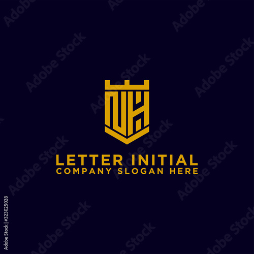 logo design inspiration for companies from the initial letters of the NH logo icon. -Vector photo