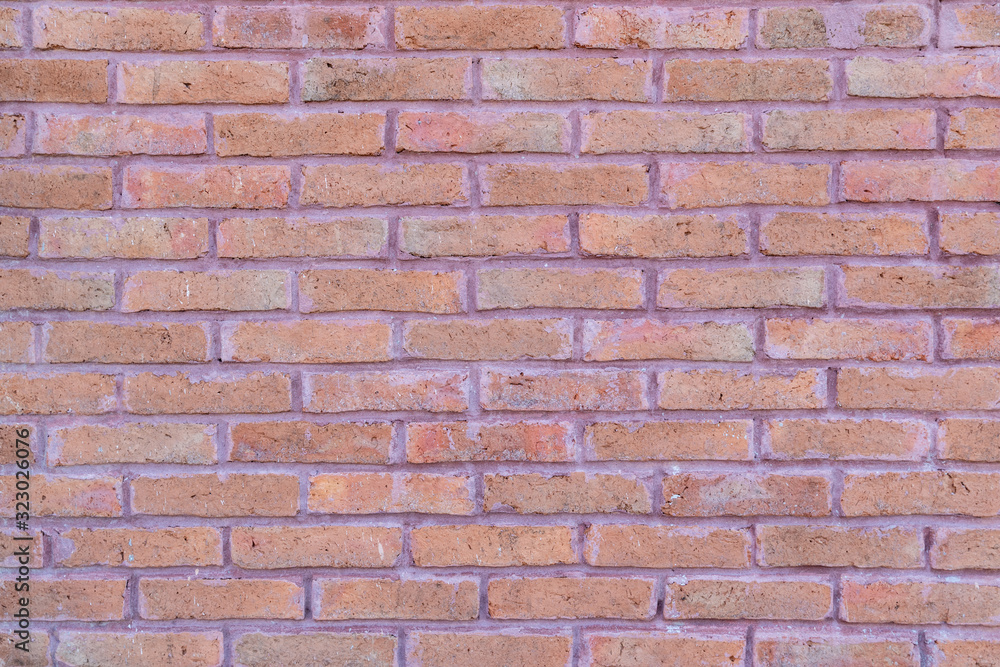 Red brick wall background or texture