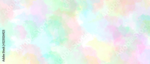 Colorful watercolor abstract background with space for text or image