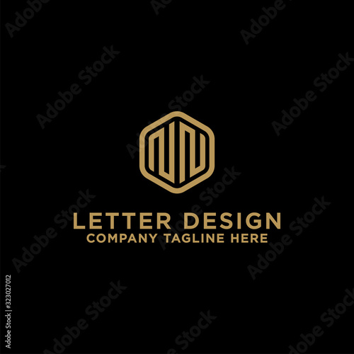 logo design inspiration for companies from the initial letters of the NN logo icon. -Vector