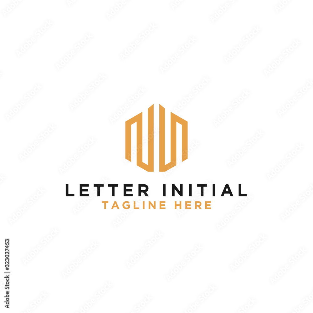 logo design inspiration for companies from the initial letters of the NN logo icon. -Vector