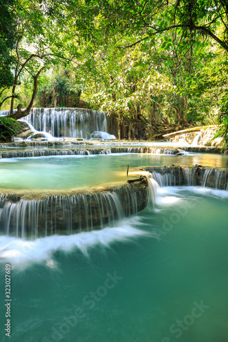 Kuang si water fall in Luang prabang,Laos
