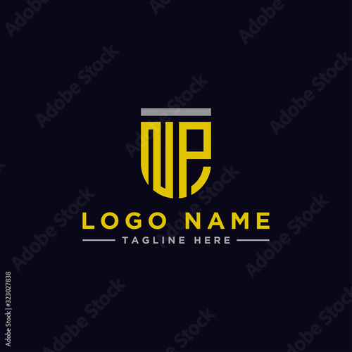 logo design inspiration for companies from the initial letters of the NP logo icon. -Vector