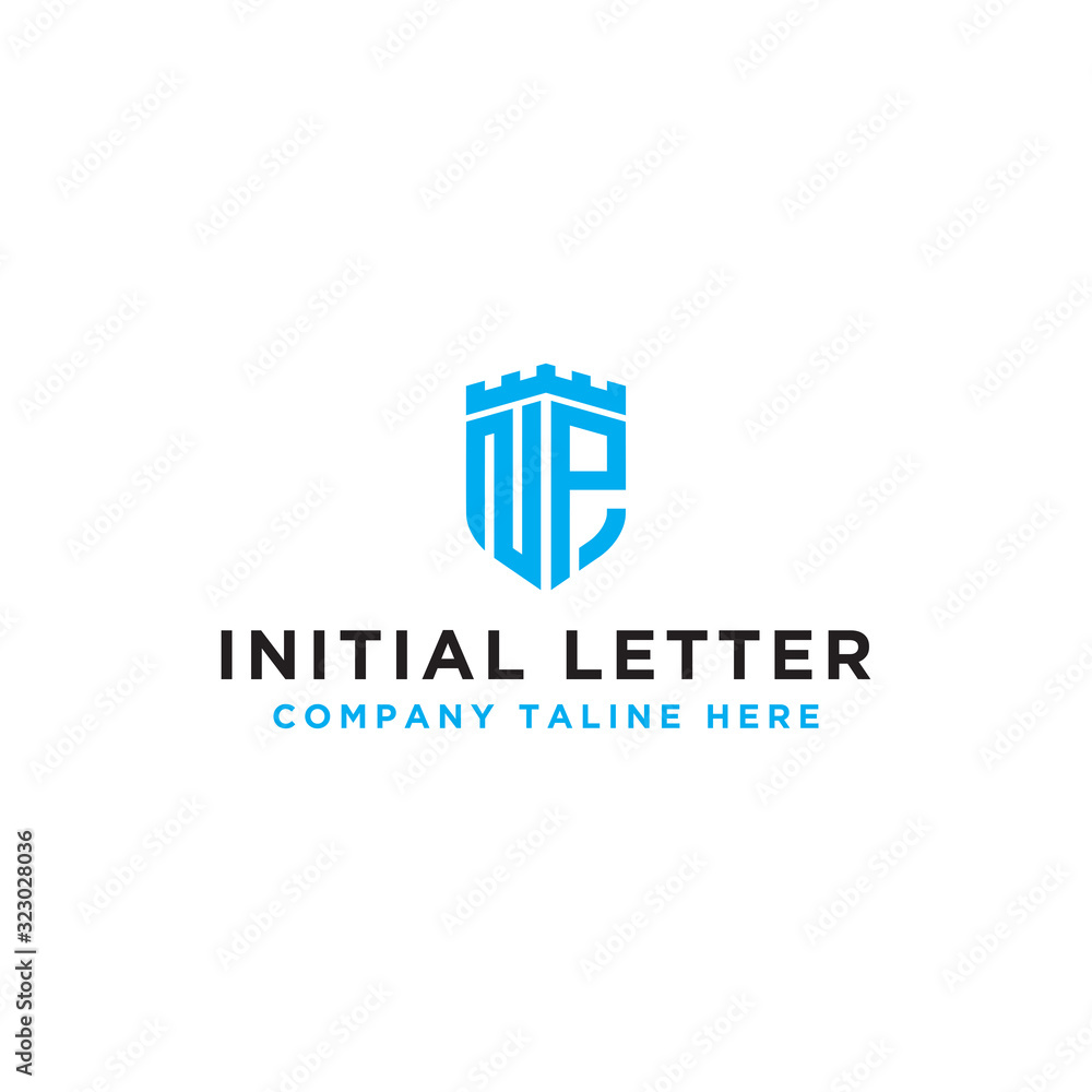 logo design inspiration for companies from the initial letters of the NP logo icon. -Vector logo design inspiration for companies from the initial letters of the NP logo icon. -Vector