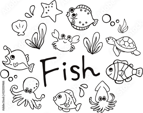 魚　イラスト　ベクター
